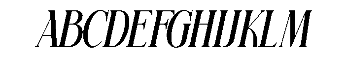 Filagio Italic Font UPPERCASE