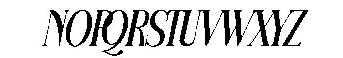 Filagio Italic Font UPPERCASE