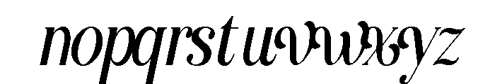 Filagio Italic Font LOWERCASE