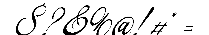 Filagio Vilantio Italic Font OTHER CHARS