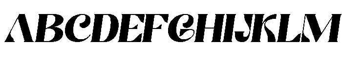 Filoptus Italic Font UPPERCASE
