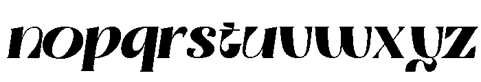 Filoptus Italic Font LOWERCASE