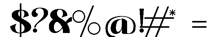 Filoptus Regular Font OTHER CHARS