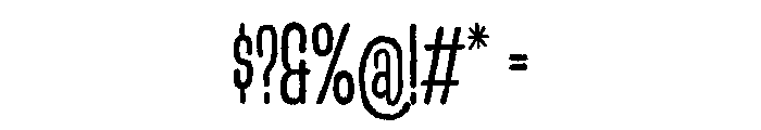 Finder Hunger Regular Font OTHER CHARS