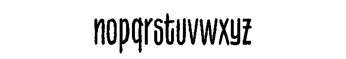 Finder Hunger Regular Font LOWERCASE