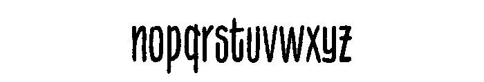 FinderHunger-Regular Font LOWERCASE