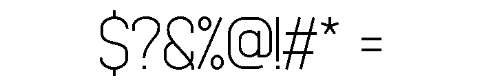 Finderst Light Font OTHER CHARS
