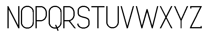 Finderst Light Font LOWERCASE