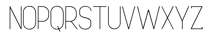 Finderst Thin Font LOWERCASE