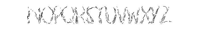 Fine Line Scratch By Sq Regular Font LOWERCASE
