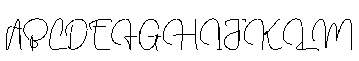 Finger British Font UPPERCASE