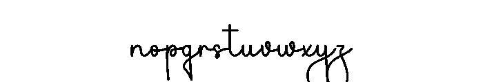 Finger British Font LOWERCASE