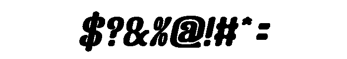Finger Style Bold Italic Font OTHER CHARS