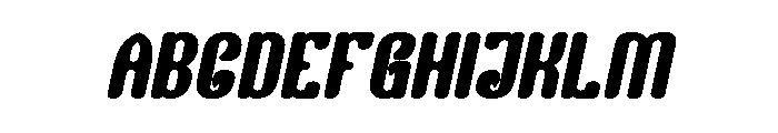 Finger Style Bold Italic Font UPPERCASE