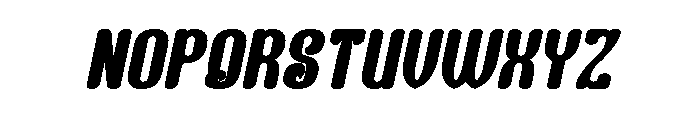 Finger Style Bold Italic Font UPPERCASE