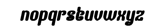 Finger Style Bold Italic Font LOWERCASE