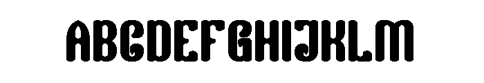Finger Style Bold Font UPPERCASE