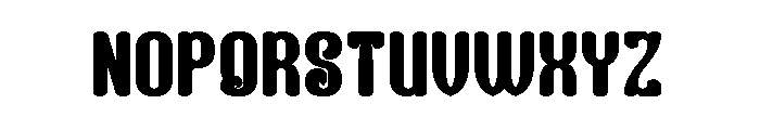 Finger Style Bold Font UPPERCASE