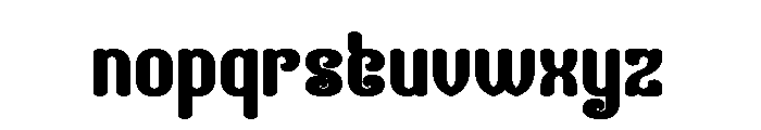 Finger Style Bold Font LOWERCASE