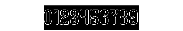 Finger Style-Hollow-Inverse Font OTHER CHARS