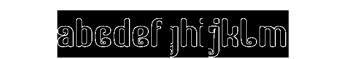 Finger Style-Hollow-Inverse FONT