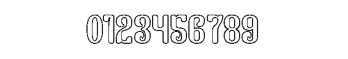 Finger Style-Hollow Font OTHER CHARS