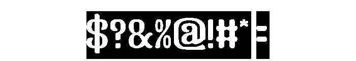 Finger Style-Inverse Font OTHER CHARS