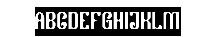 Finger Style-Inverse Font UPPERCASE