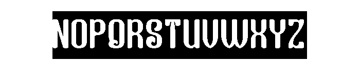 Finger Style-Inverse Font UPPERCASE