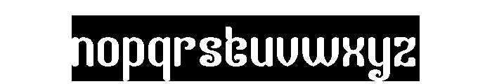 Finger Style-Inverse Font LOWERCASE
