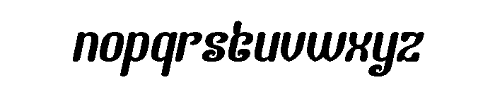Finger Style Italic Font LOWERCASE