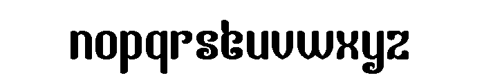 Finger Style Font LOWERCASE