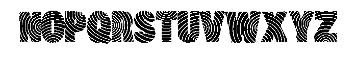 Fingerprint Swirl By Sq Regular Font LOWERCASE