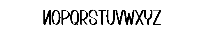 Finished Font UPPERCASE