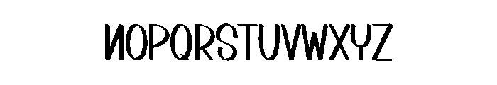 Finished Font LOWERCASE