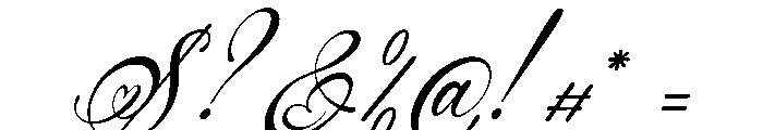 Finytaels Italic Font OTHER CHARS