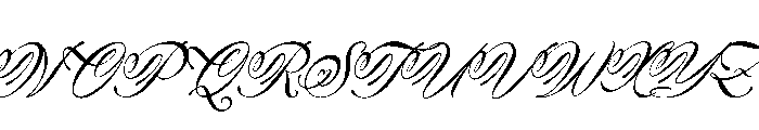 Finytaels Italic Font UPPERCASE