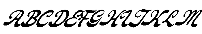 Fioltia Classica Italic Font UPPERCASE