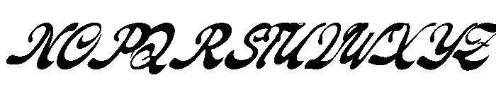 Fioltia Classica Italic Font UPPERCASE