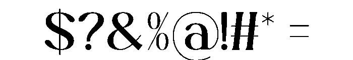 Fioren Regular Font OTHER CHARS