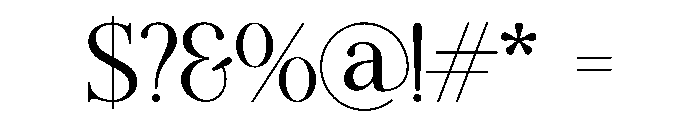 Fiorena Regular Font OTHER CHARS