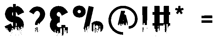 Fire Space Font OTHER CHARS