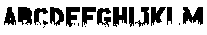 Fire Space Font UPPERCASE