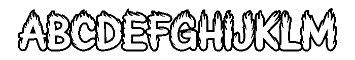 Firestroke Font UPPERCASE