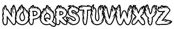 Firestroke Font LOWERCASE