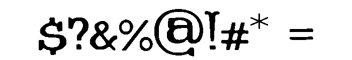 Firewalker Font OTHER CHARS