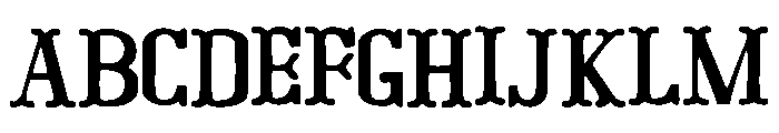 Firewalker Font UPPERCASE