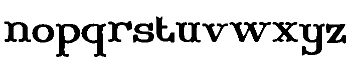 Firewalker Font LOWERCASE