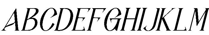 Firorah Italic Font UPPERCASE