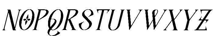 Firorah Italic Font UPPERCASE